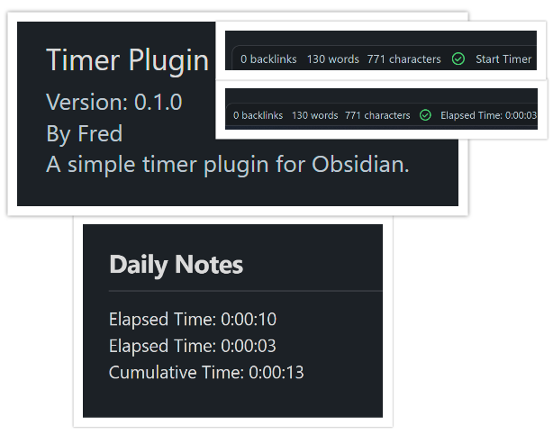 Obsidian Timer Plugin